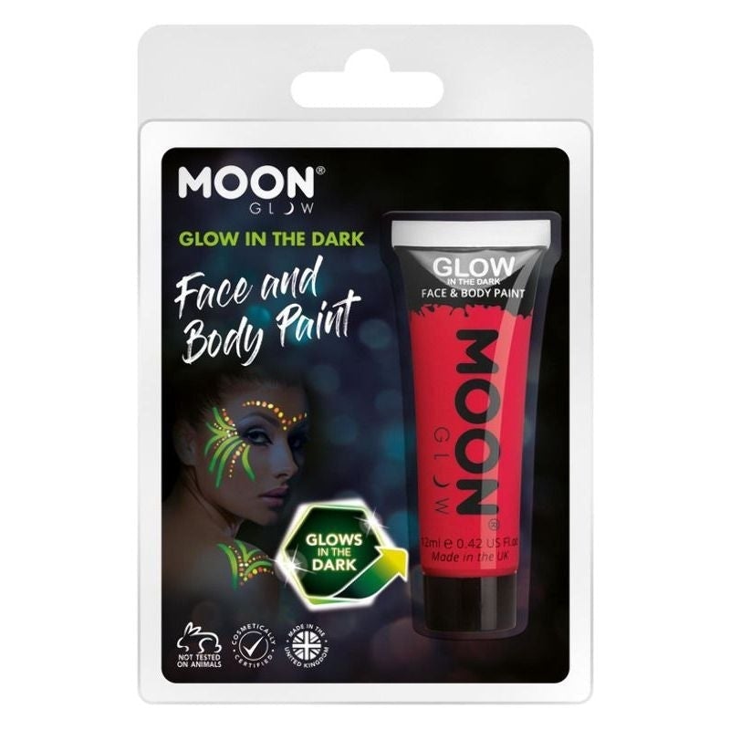 Moon Glow In The Dark Face Paint 12ml Clamshell Costume Make Up_7