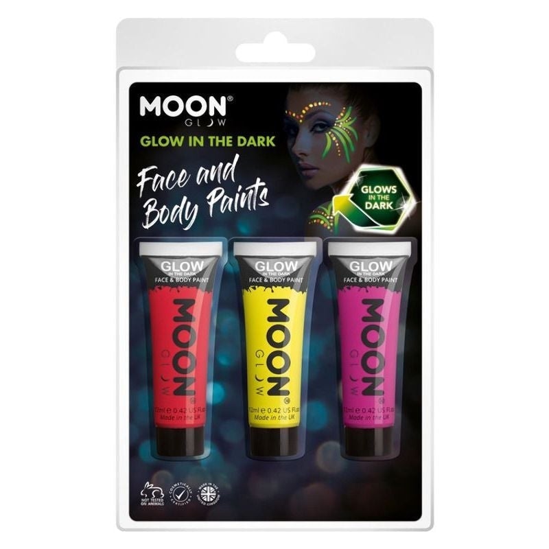 Moon Glow In The Dark Face Paint M41606 Costume Make Up 1