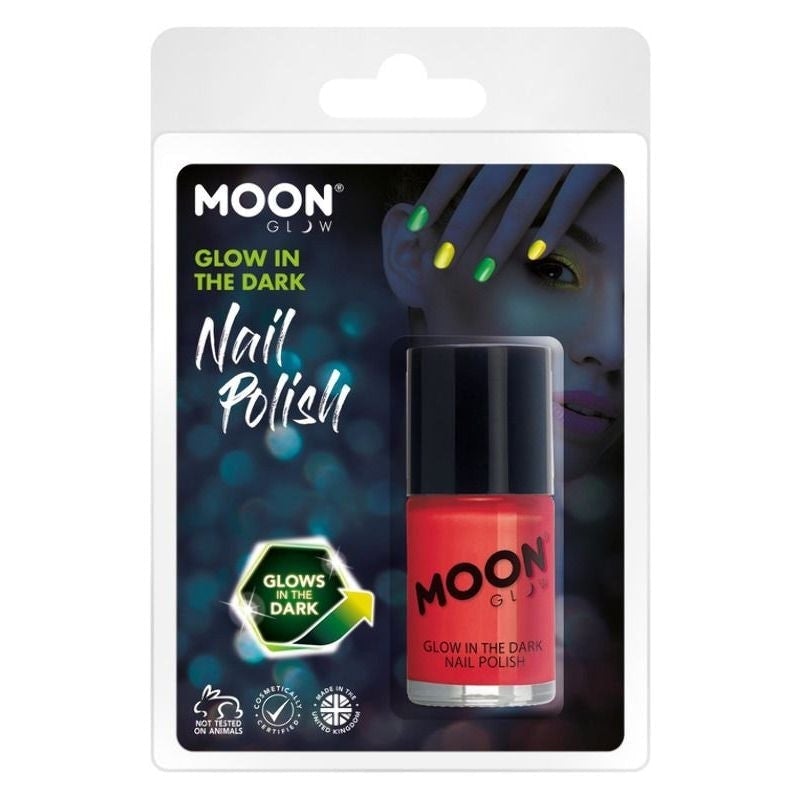 Moon Glow In The Dark Nail Polish 14ml Clamshell Costume Make Up 6