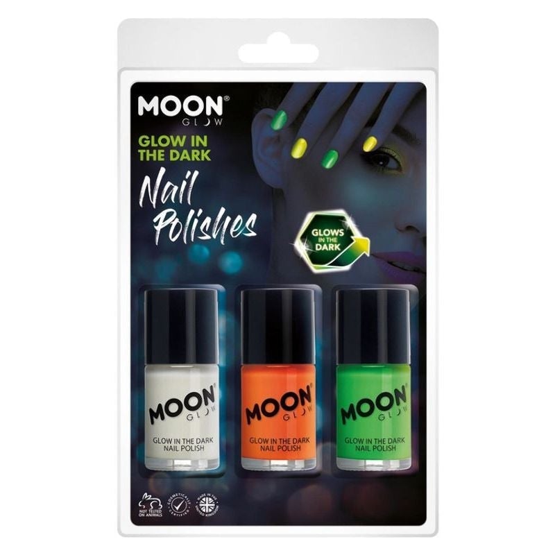 Moon Glow In The Dark Nail Polish M42085 Costume Make Up 1