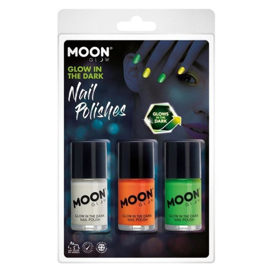 Moon Glow In The Dark Nail Polish M42085 Costume Make Up 1