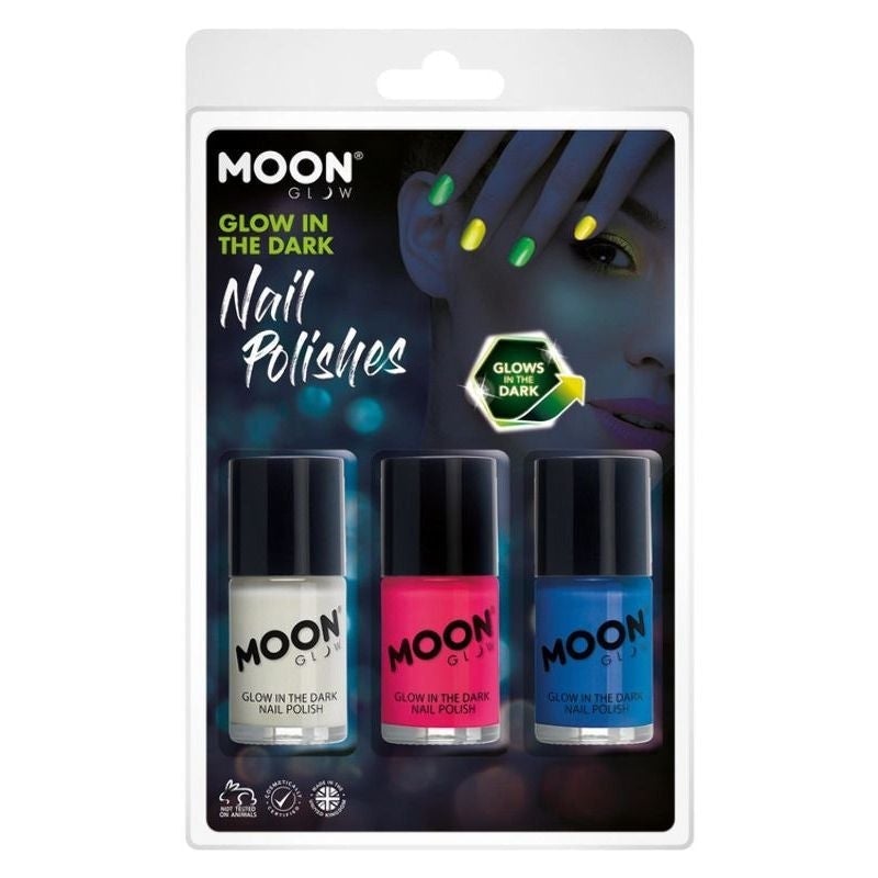 Moon Glow In The Dark Nail Polish M42092 Costume Make Up 1