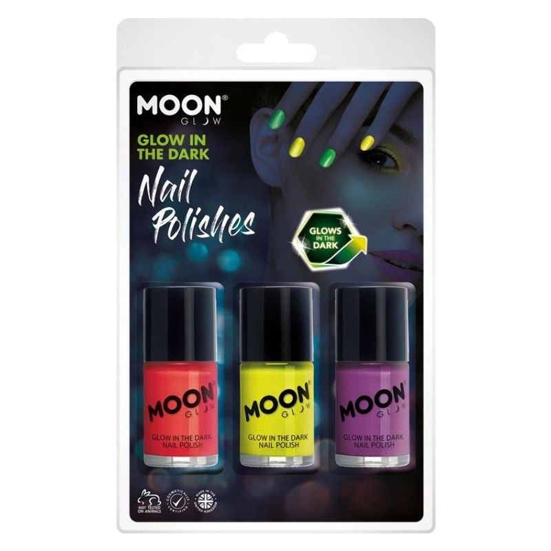 Moon Glow In The Dark Nail Polish M42108 Costume Make Up 1