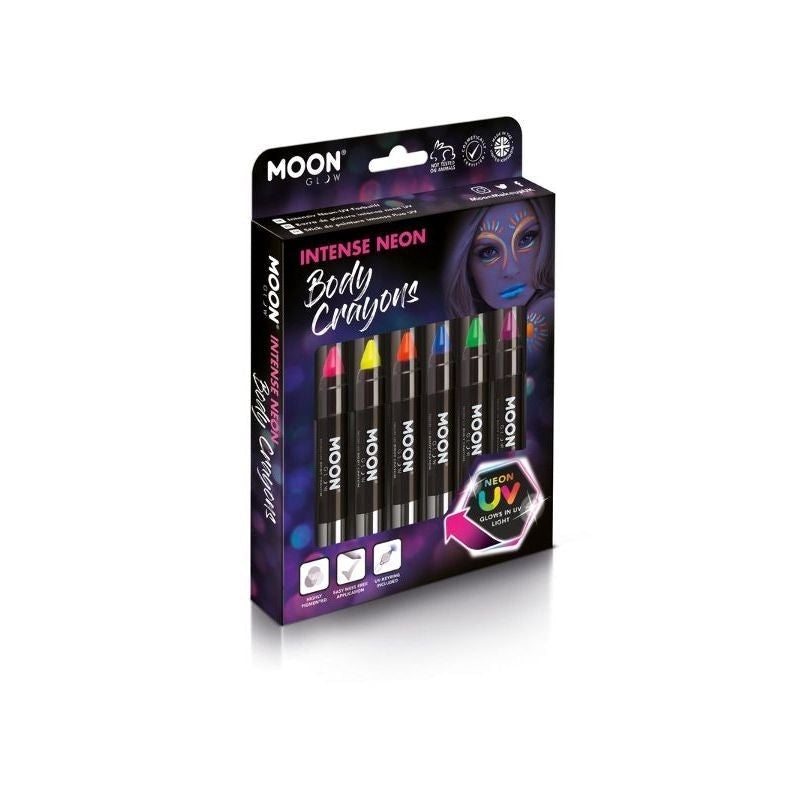 Moon Glow Intense Neon UV Body Crayons 3.5g Assorted Colours Costume Make Up 1