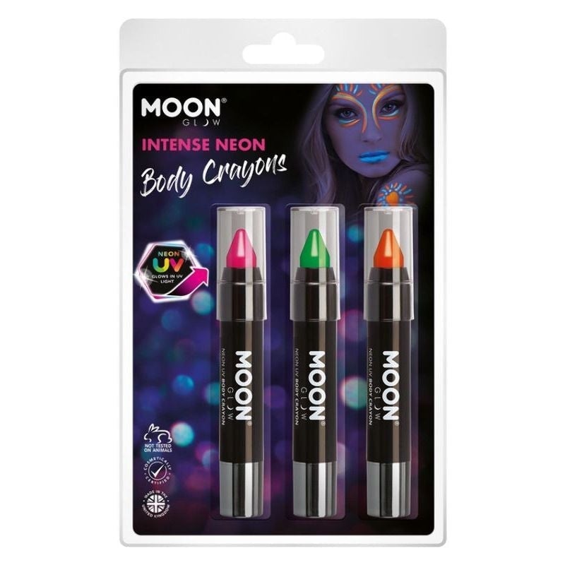 Moon Glow Intense Neon UV Body Crayons M34660 Costume Make Up 1
