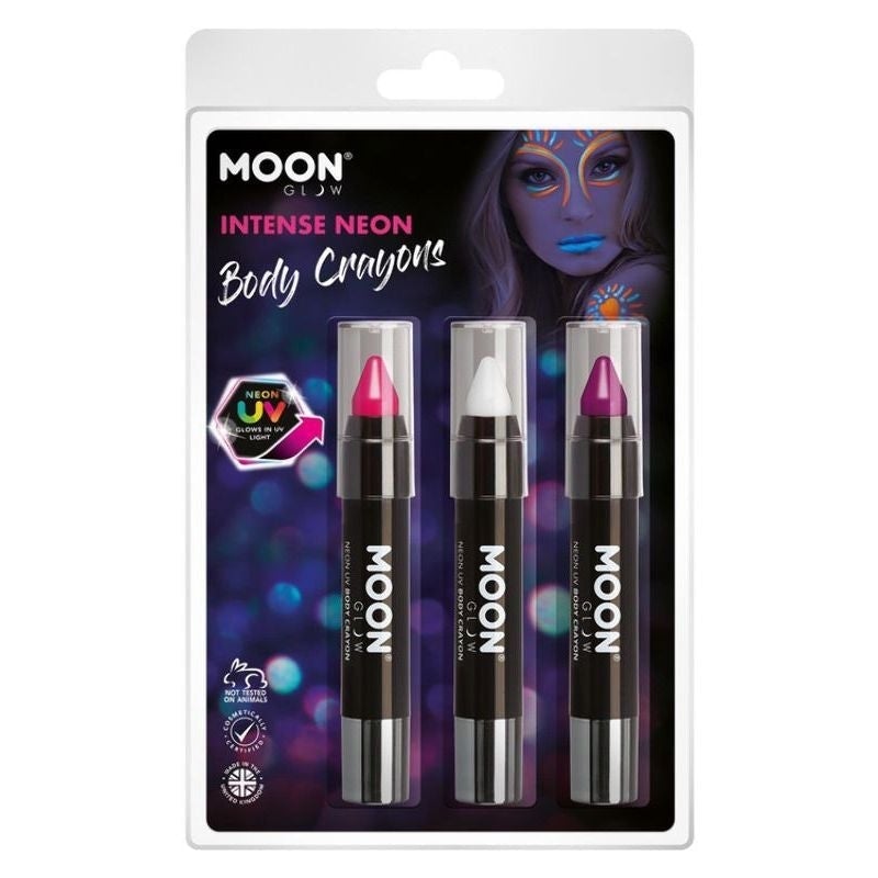 Moon Glow Intense Neon UV Body Crayons M34684 Costume Make Up 1