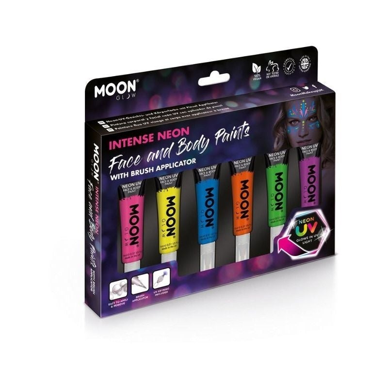 Moon Glow Intense Neon UV Face Paint Assorted M03239 Costume Make Up 1