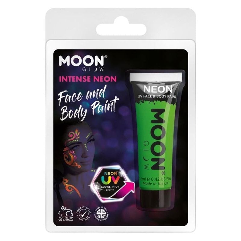 Moon Glow Intense Neon UV Face Paint Clamshell, 12ml Costume Make Up_2