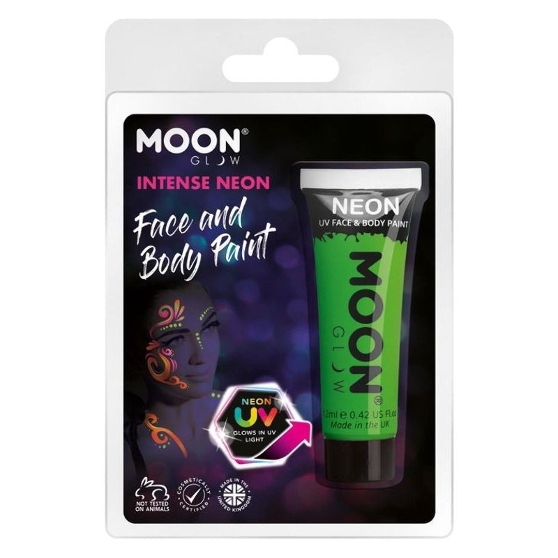 Moon Glow Intense Neon UV Face Paint Choice Of 8 Colours 12ml Costume Make Up 2