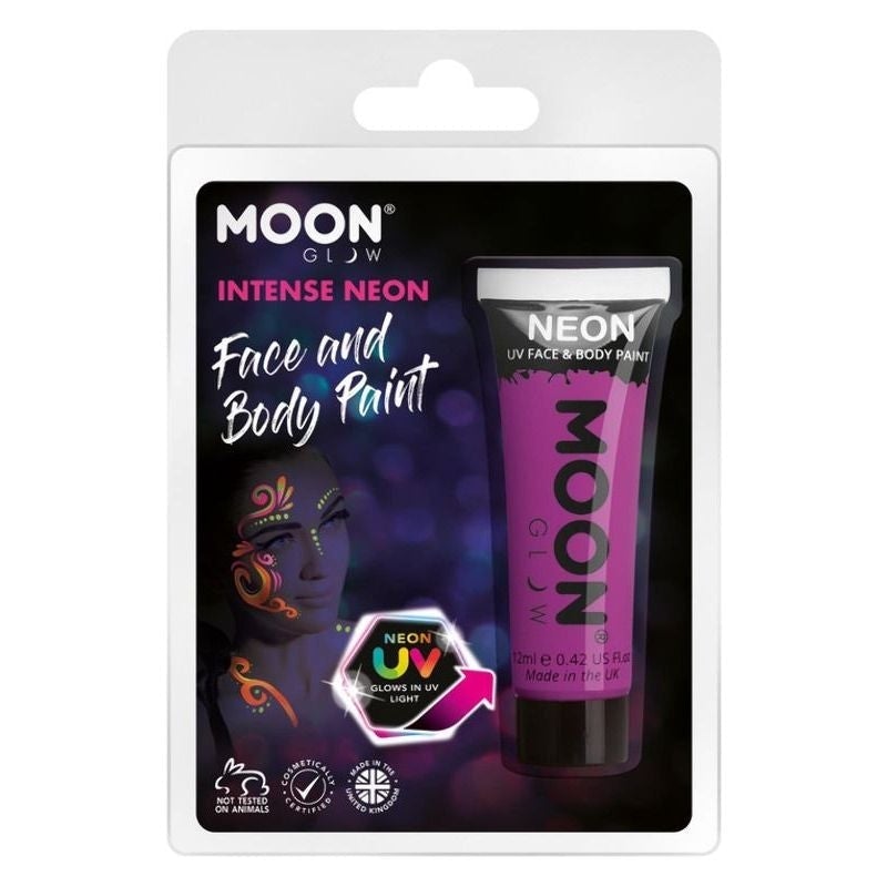 Moon Glow Intense Neon UV Face Paint Choice Of 8 Colours 12ml Costume Make Up 5