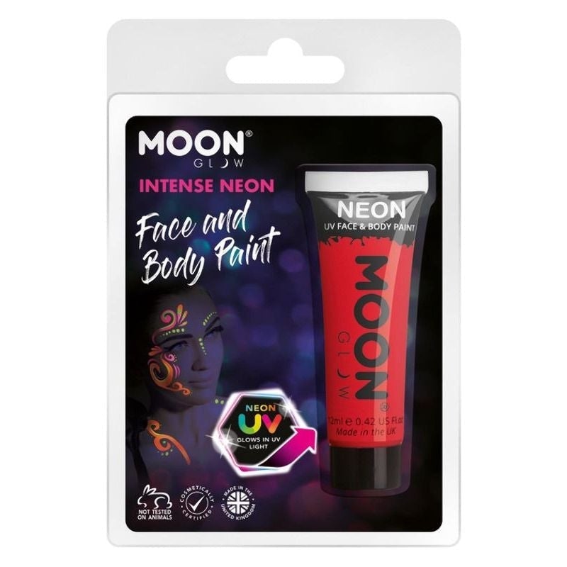 Moon Glow Intense Neon UV Face Paint Choice Of 8 Colours 12ml Costume Make Up 6