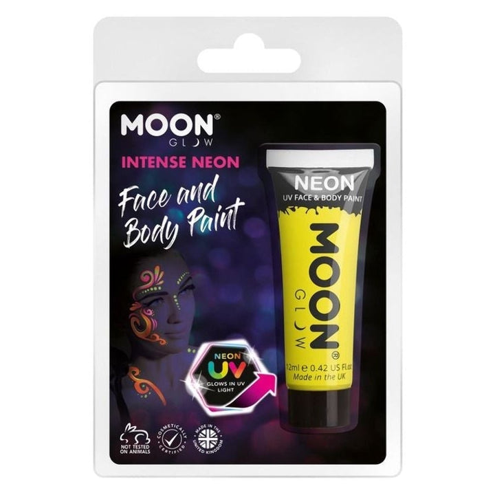 Size Chart Moon Glow Intense Neon UV Face Paint Clamshell, 12ml Costume Make Up