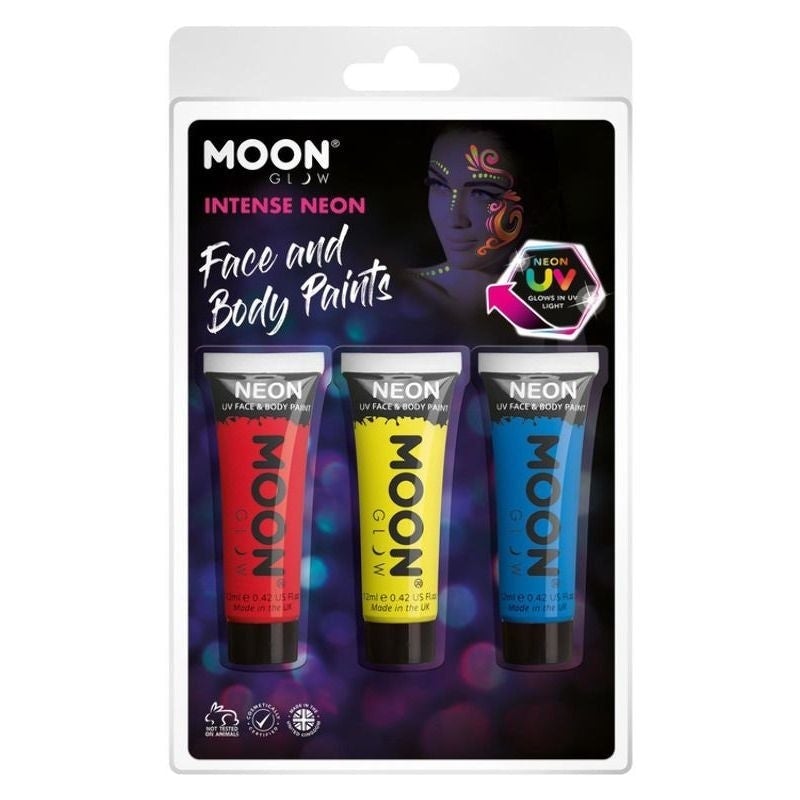 Moon Glow Intense Neon UV Face Paint Red Costume Make Up 1