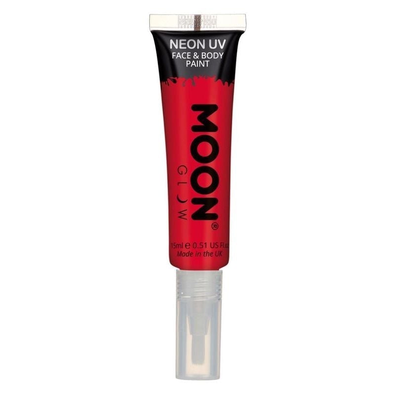 Moon Glow Intense Neon UV Face Paint Single with Brush Applicator 15ml Costume Make Up 6