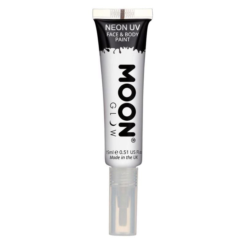 Moon Glow Intense Neon UV Face Paint Single with Brush Applicator 15ml Costume Make Up 7