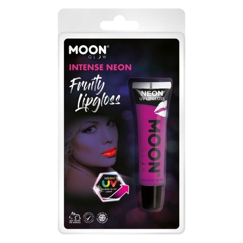 Moon Glow Intense Neon UV Fruity Lipgloss Choice of 8 Colours 15ml Costume Make Up 3