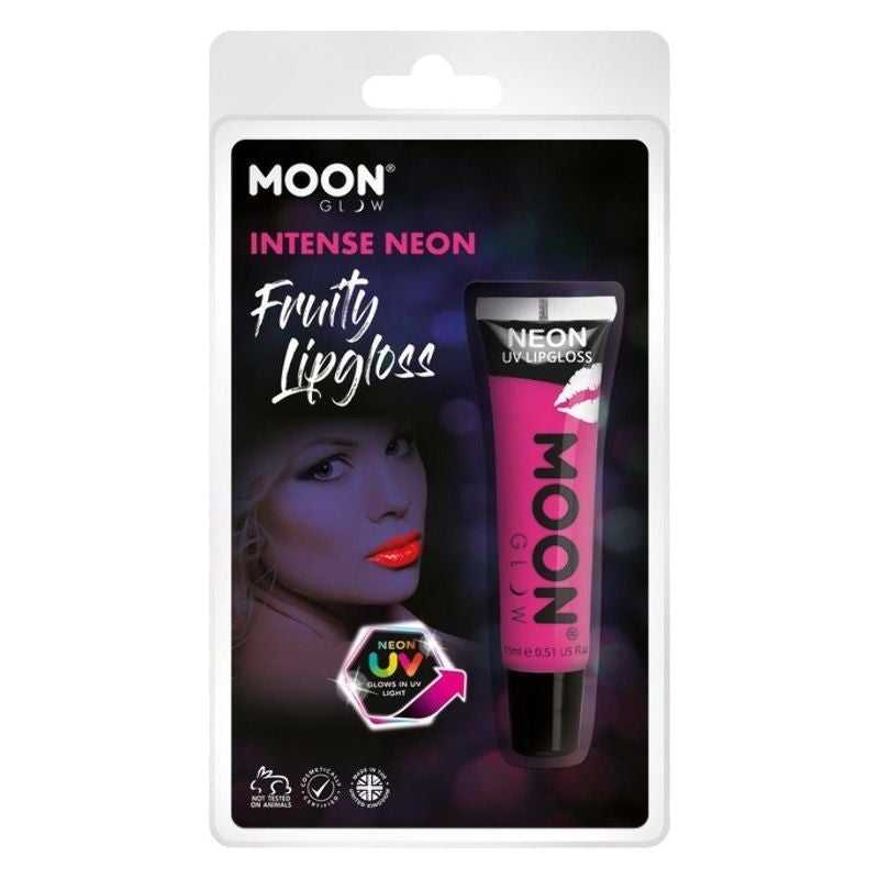 Moon Glow Intense Neon UV Fruity Lipgloss Clamshell, 15ml Costume Make Up_5