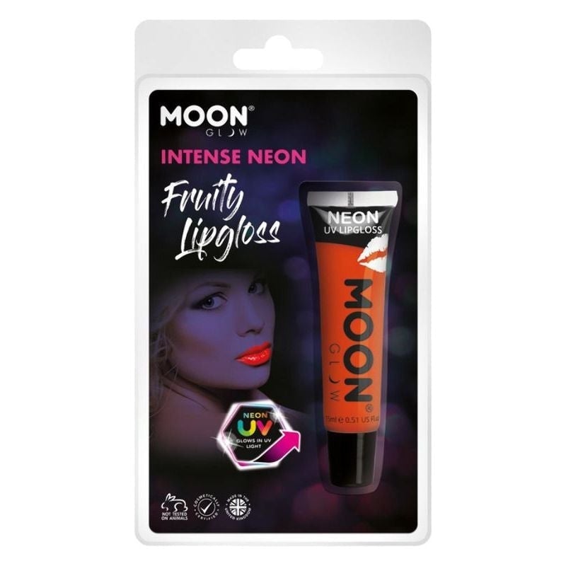 Moon Glow Intense Neon UV Fruity Lipgloss Choice of 8 Colours 15ml Costume Make Up 7