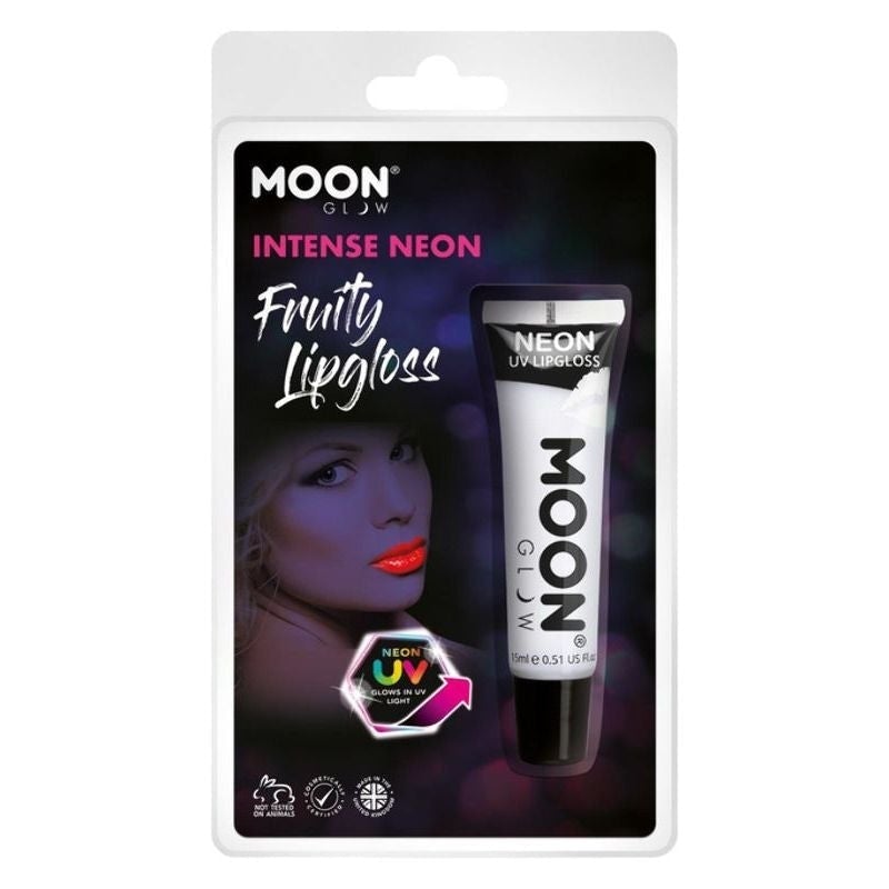 Size Chart Moon Glow Intense Neon UV Fruity Lipgloss Clamshell, 15ml Costume Make Up