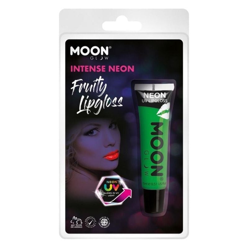 Moon Glow Intense Neon UV Fruity Lipgloss Choice of 8 Colours 15ml Costume Make Up 1