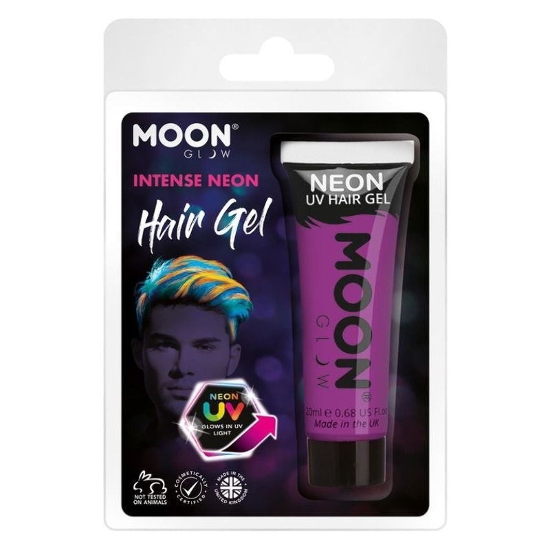 Moon Glow Intense Neon UV Hair Gel Clamshell 20ml Costume Make Up 5