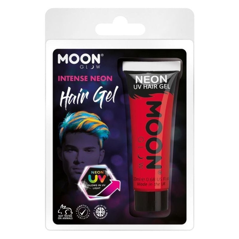 Moon Glow Intense Neon UV Hair Gel Clamshell 20ml Costume Make Up 6