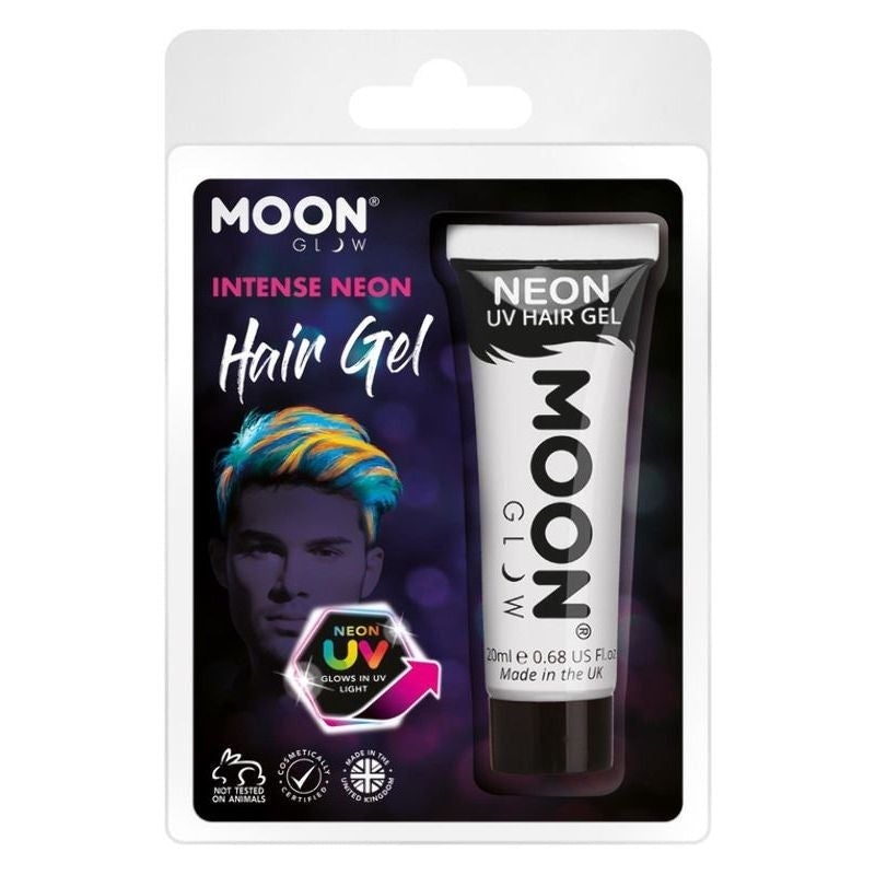 Moon Glow Intense Neon UV Hair Gel Clamshell 20ml Costume Make Up 7