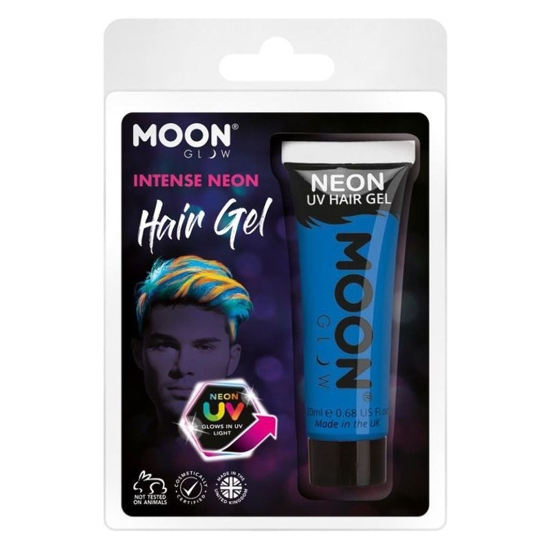 Moon Glow Intense Neon UV Hair Gel Clamshell, 20ml Costume Make Up_1