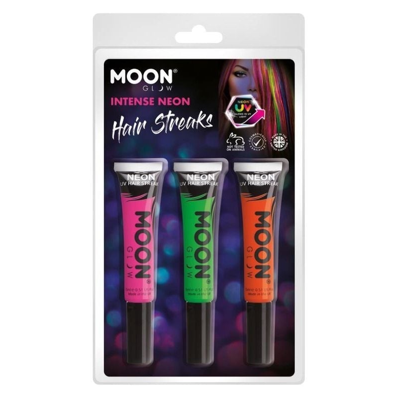 Moon Glow Intense Neon UV Hair Streaks M36589 Costume Make Up 1
