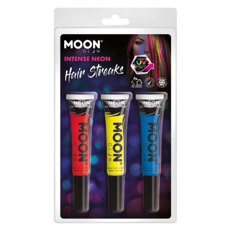 Moon Glow Intense Neon UV Hair Streaks M36596 Costume Make Up 1