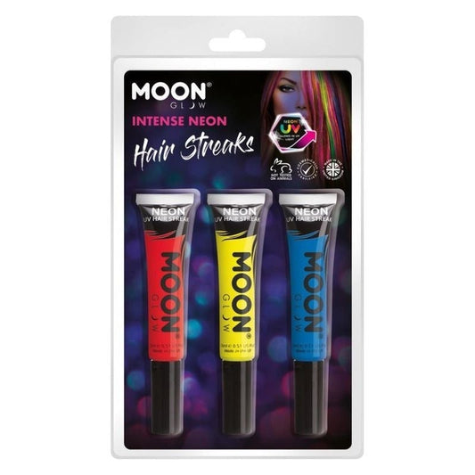 Moon Glow Intense Neon UV Hair Streaks M36596 Costume Make Up 1