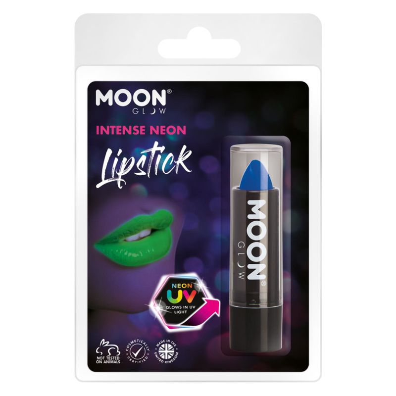 Moon Glow Intense Neon UV Lipstick Intense Blue M37555 Costume Make Up 1