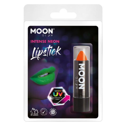 Moon Glow Intense Neon UV Lipstick Intense Orange 4.2g Costume Make Up 1