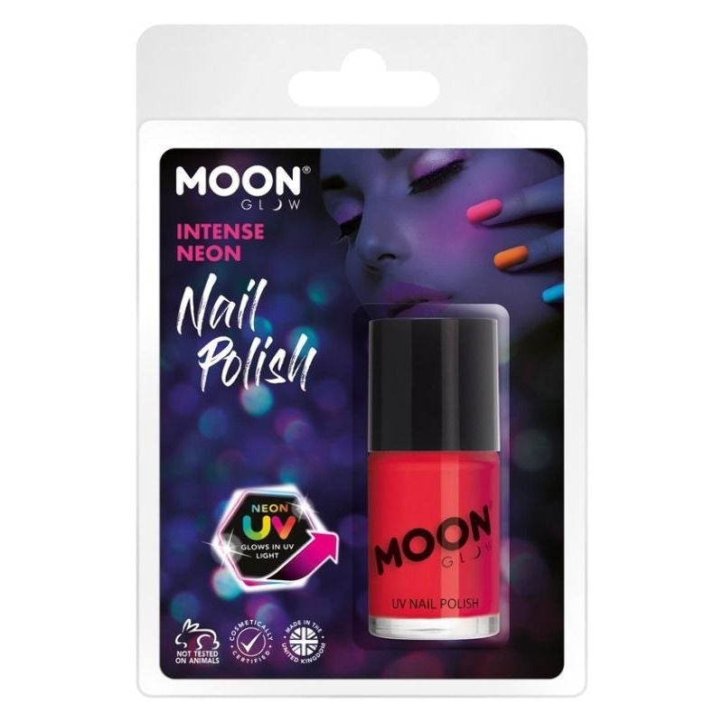 Moon Glow Intense Neon UV Nail Polish Clamshell 14ml Costume Make Up 5