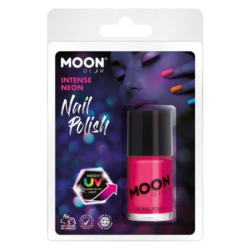Moon Glow Intense UV Nail Polish Neon Pink Costume Make Up 1