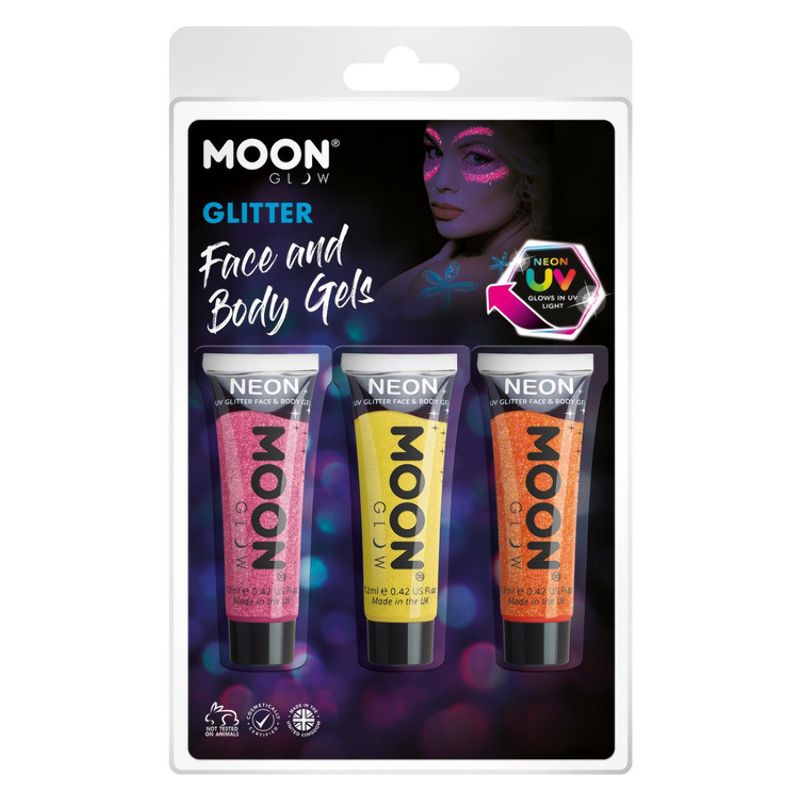 Moon Glow Neon UV Fine Glitter Gel M39108 Costume Make Up 1