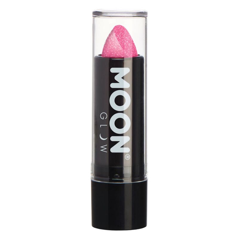 Moon Glow - Neon UV Glitter Lipstick Hot Pink Costume Make Up 1