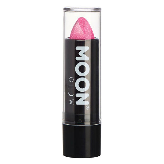 Moon Glow - Neon UV Glitter Lipstick Hot Pink Costume Make Up 1