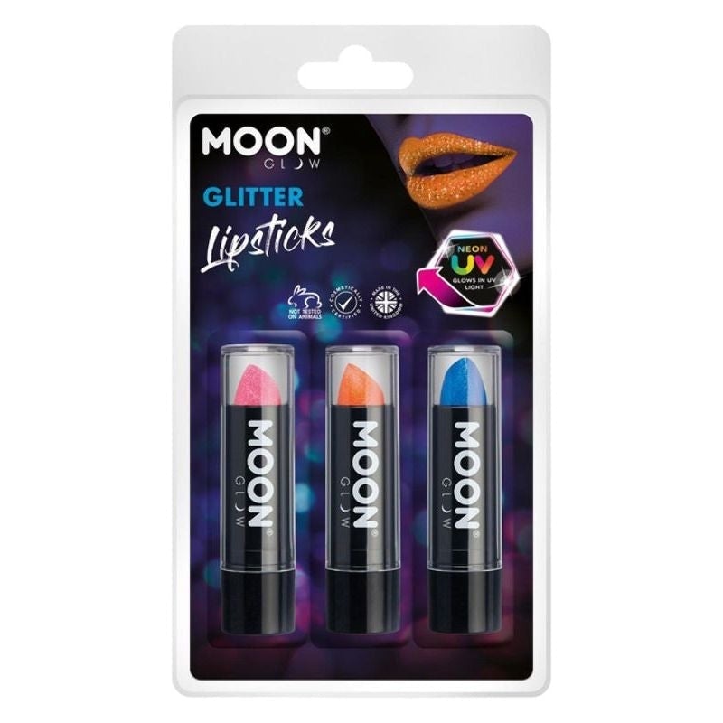 Moon Glow Neon UV Glitter Lipstick M40586 Costume Make Up 1