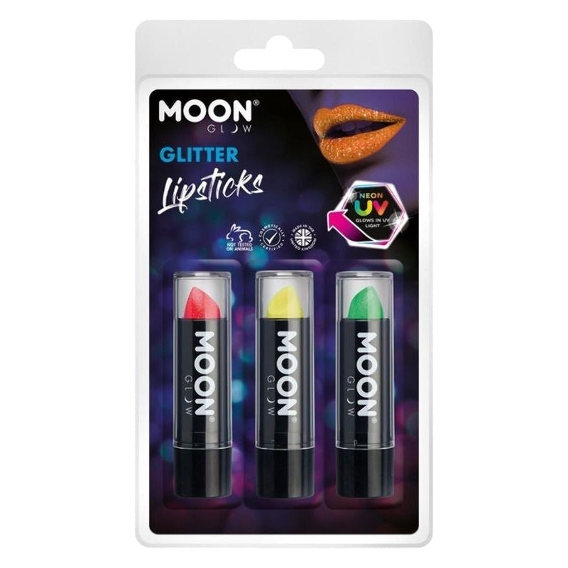 Moon Glow Neon UV Glitter Lipstick M40593 Costume Make Up 1