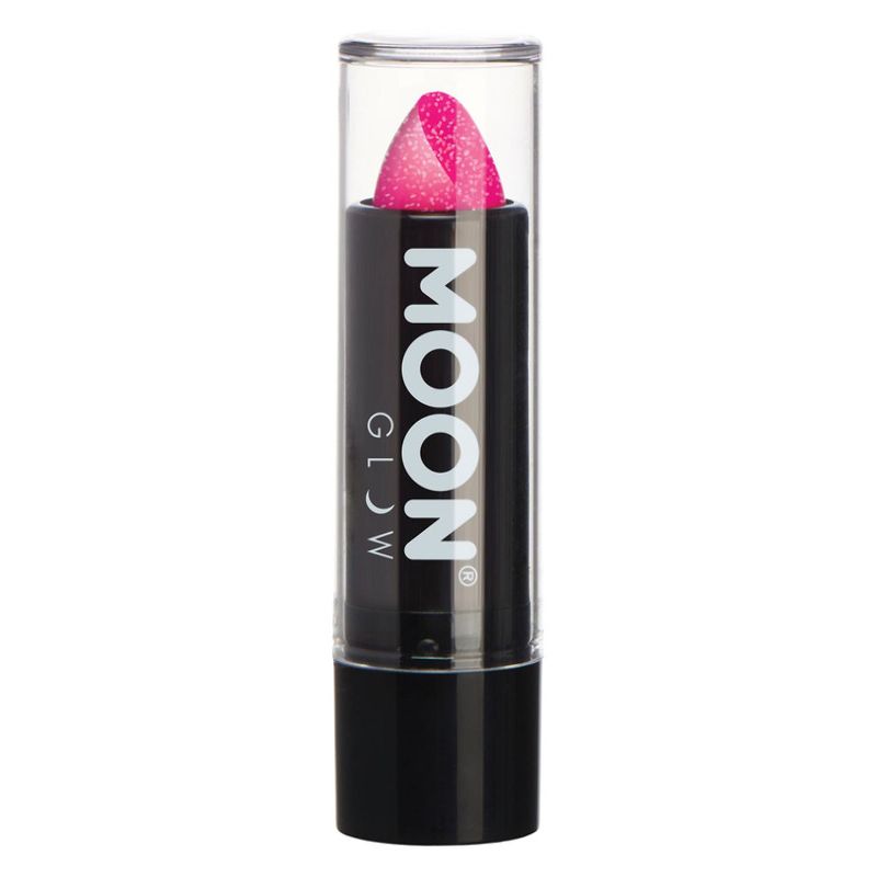 Moon Glow - Neon UV Glitter Lipstick Magenta M8428 Costume Make Up 1