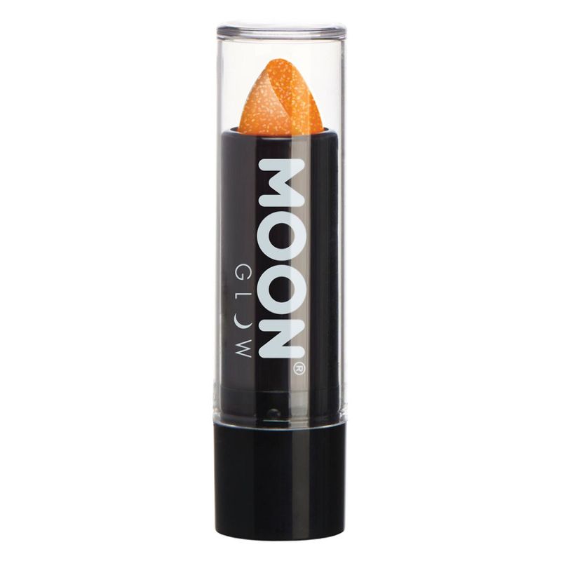 Moon Glow - Neon UV Glitter Lipstick Orange M8442 Costume Make Up 1