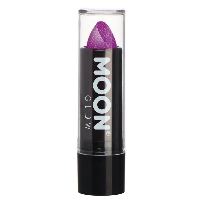 Moon Glow - Neon UV Glitter Lipstick Purple M8497 Costume Make Up 1