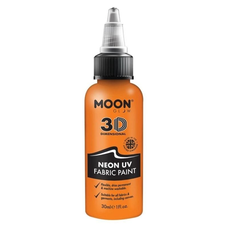 Moon Glow Neon UV Intense Fabric Paint 30ml Single Costume Make Up 3