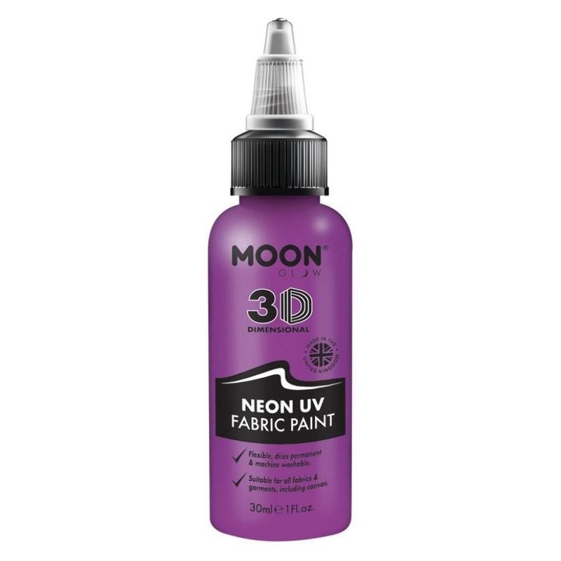 Moon Glow Neon UV Intense Fabric Paint 30ml Single Costume Make Up 5