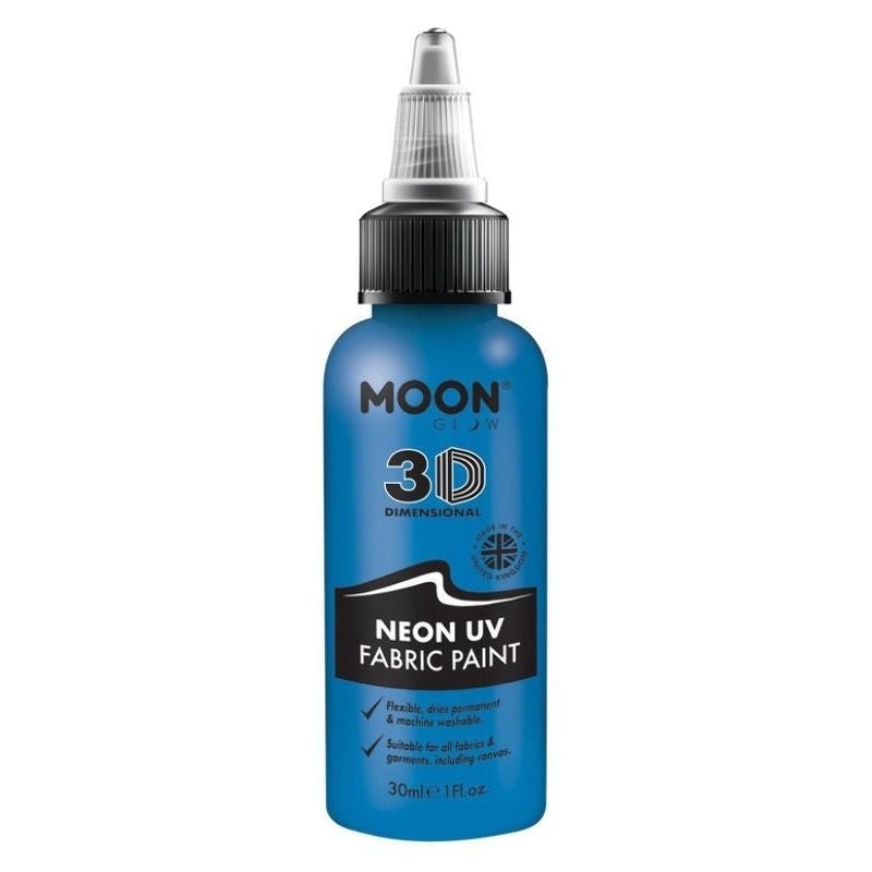 Moon Glow Neon UV Intense Fabric Paint 30ml Single Costume Make Up 1