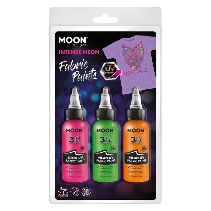 Moon Glow Neon UV Intense Fabric Paint M38583 Costume Make Up_1