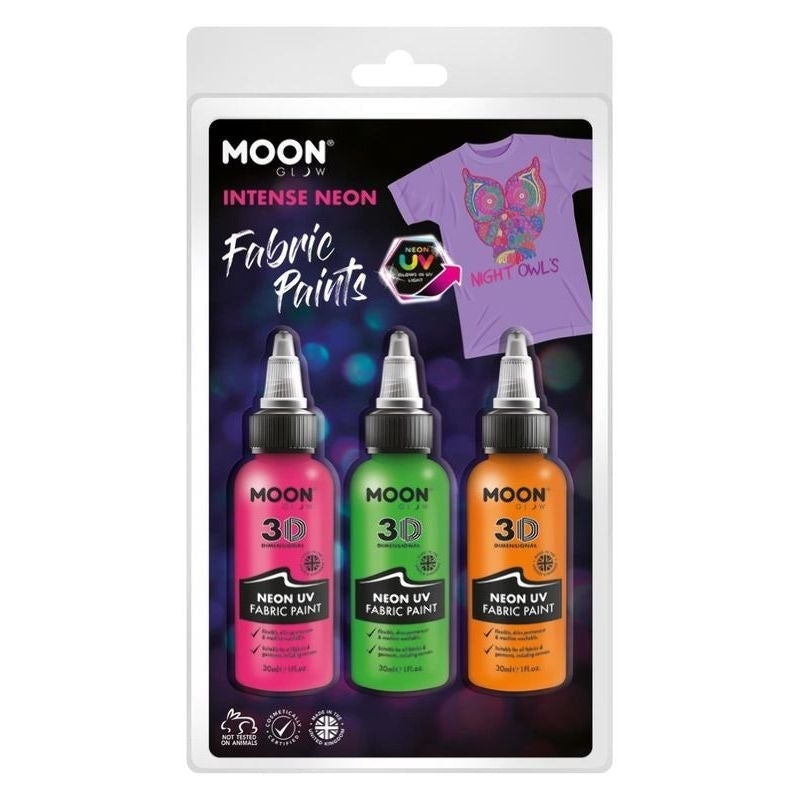 Moon Glow Neon UV Intense Fabric Paint M38583 Costume Make Up 1