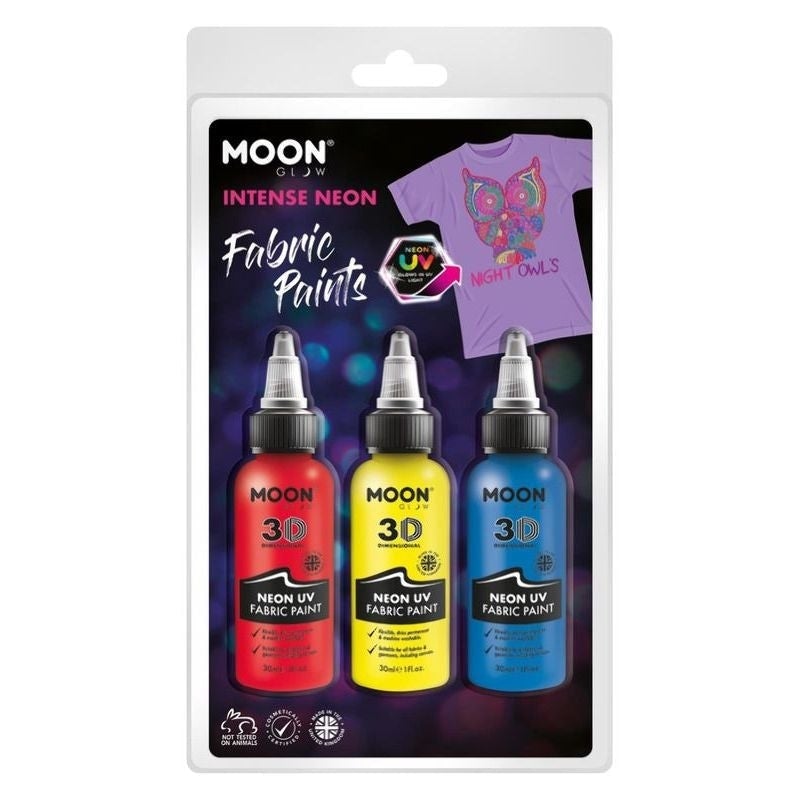 Moon Glow Neon UV Intense Fabric Paint M38590 Costume Make Up 1