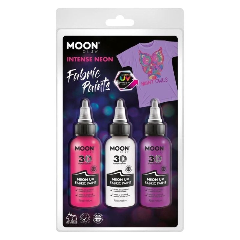Moon Glow Neon UV Intense Fabric Paint M38606 Costume Make Up 1